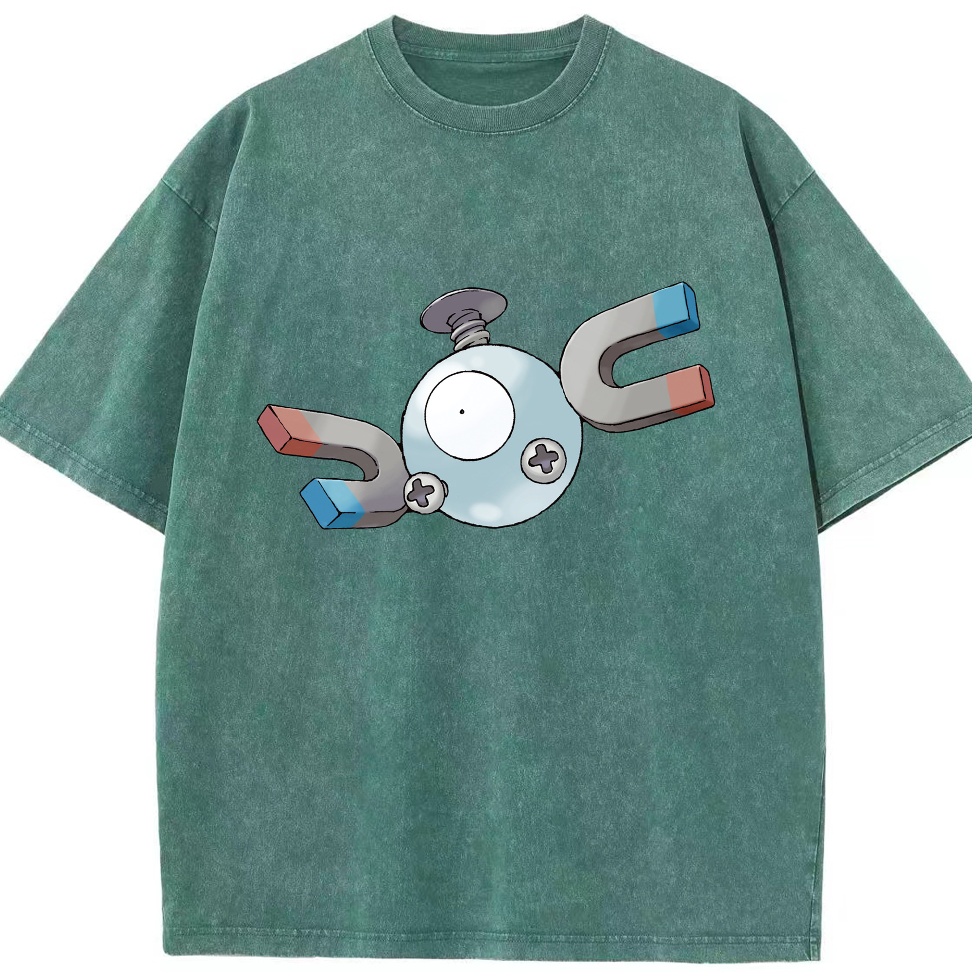（画像用） ポケットモンスター Pokémon 綿100% ヴィンテージ風 半袖Tシャツ（フロントプリント）